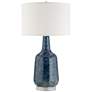 Possini Euro Collin 26 3/4" Blue Modern Coastal Ceramic Table Lamp