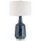 Possini Euro Collin 26 3/4" Blue Modern Coastal Ceramic Table Lamp