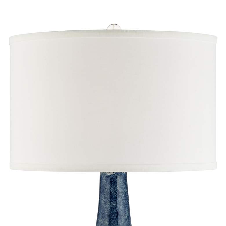 Image 4 Possini Euro Collin 26 3/4 inch Blue Modern Coastal Ceramic Table Lamp more views
