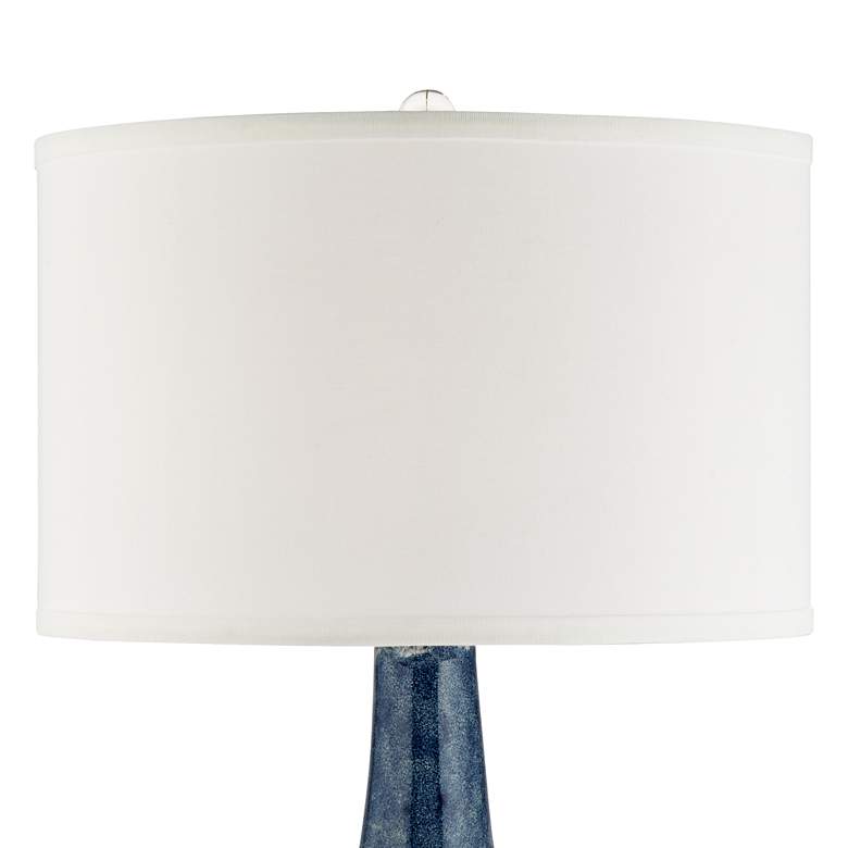 Image 4 Possini Euro Collin 26 3/4" Blue Modern Coastal Ceramic Table Lamp more views