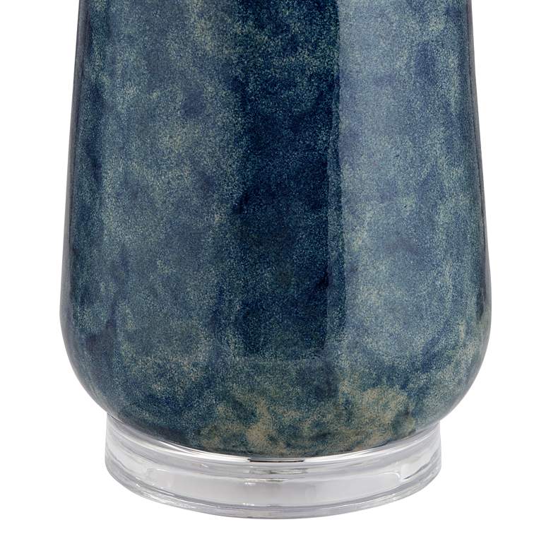 Image 6 Possini Euro Collin 26 3/4" Blue Modern Coastal Ceramic Table Lamp more views