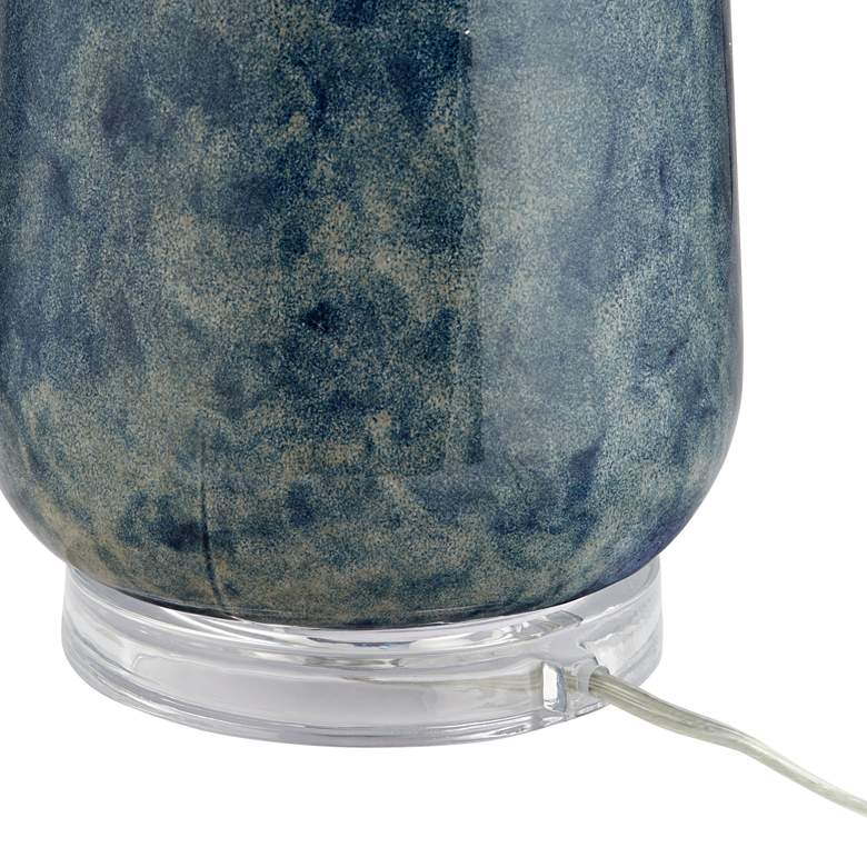 Image 7 Possini Euro Collin 26 3/4" Blue Modern Coastal Ceramic Table Lamp more views