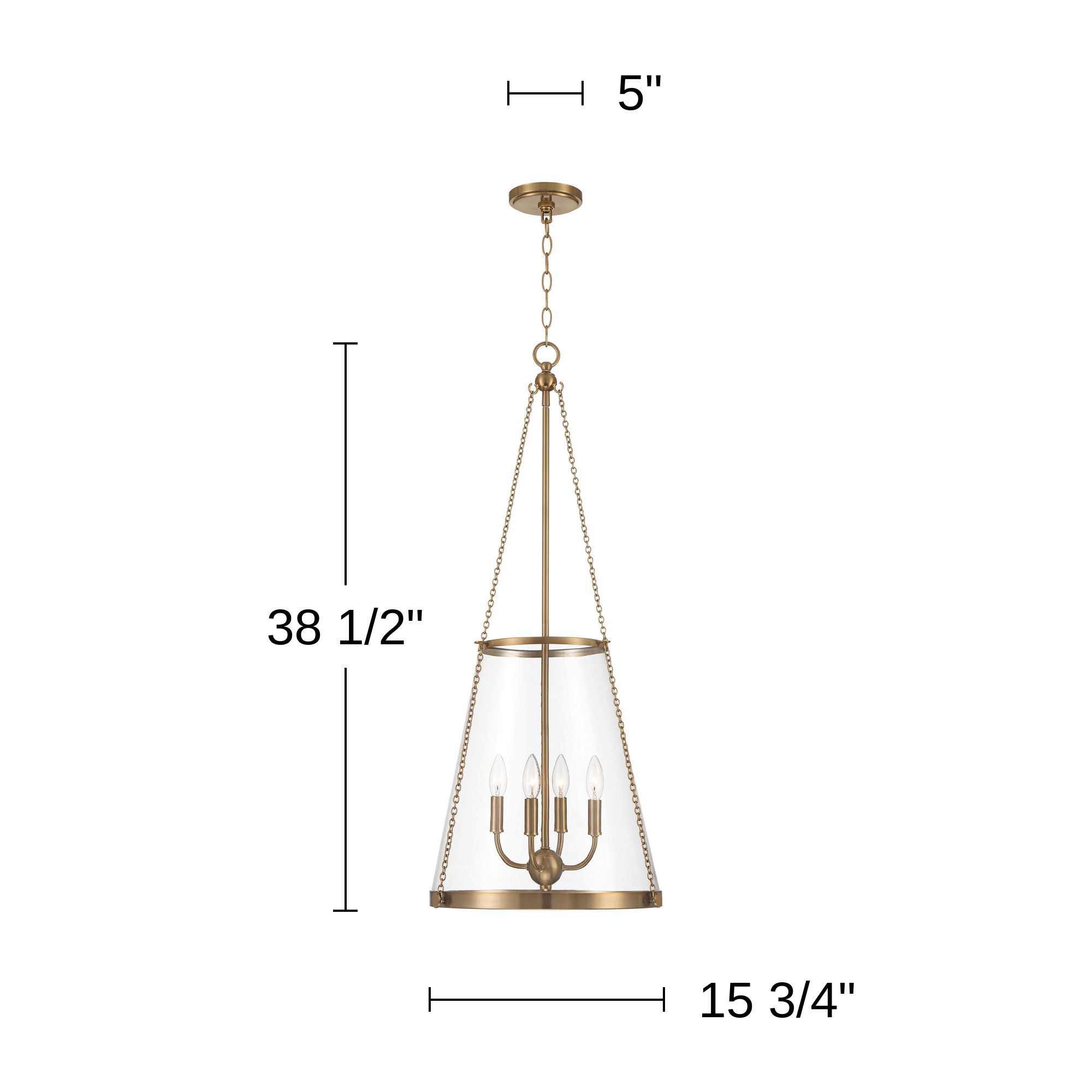 Possini Euro Colmar 15 3/4" Wide Soft Gold Glass 4-Light Chandelier
