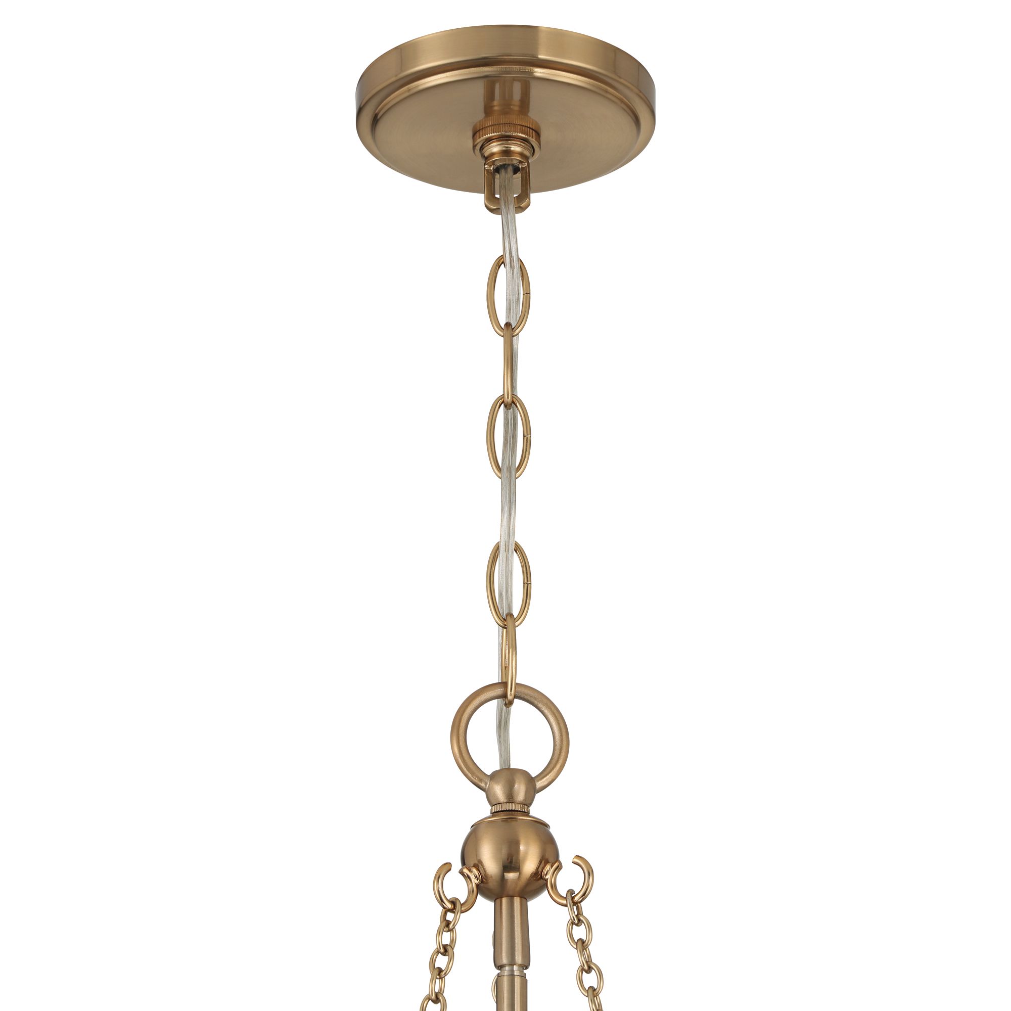 Image 6 Possini Euro Colmar 15 3/4" Wide Soft Gold Glass 4-Light Chandelier more views