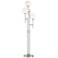 Possini Euro Comet Brushed Nickel 3-Light LED Floor Lamp