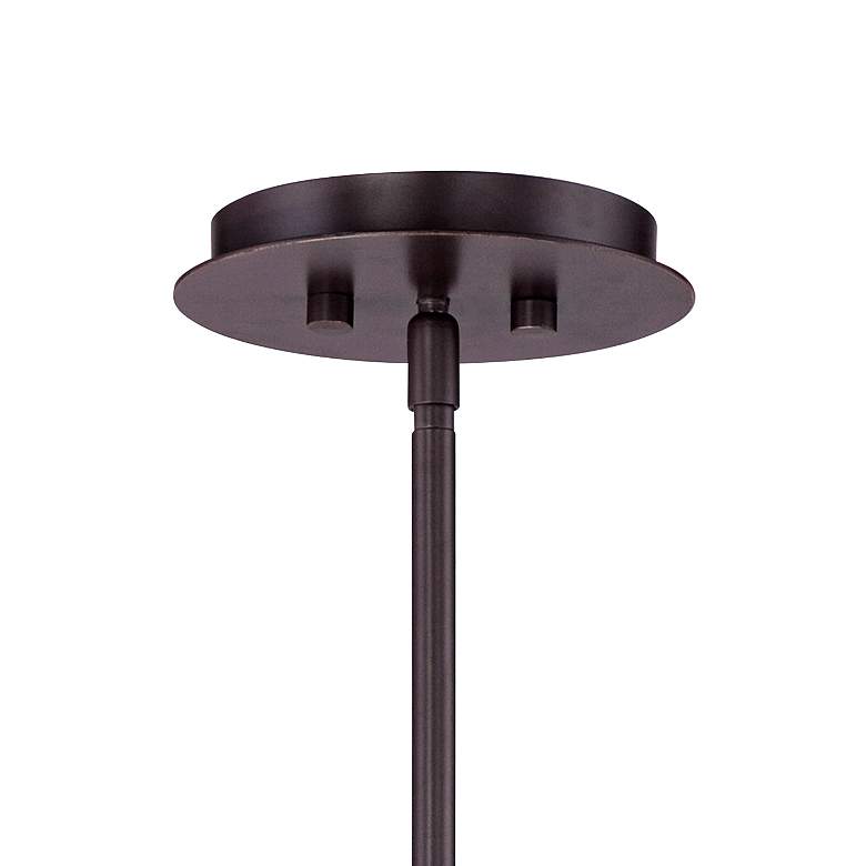 Image 5 Possini Euro Concentric 25" Wide Bronze and Burlamp Modern Pendant more views