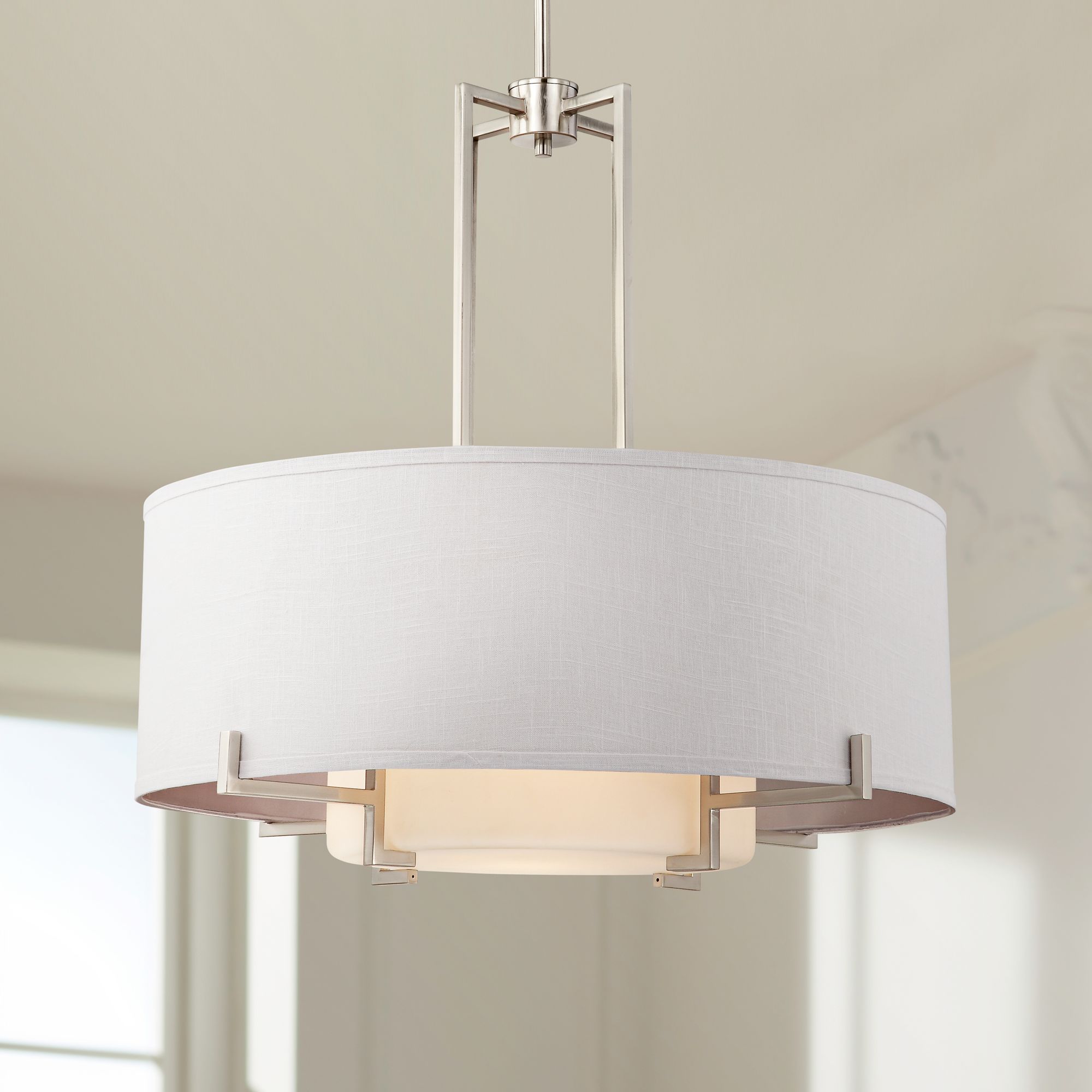 modern drum chandelier