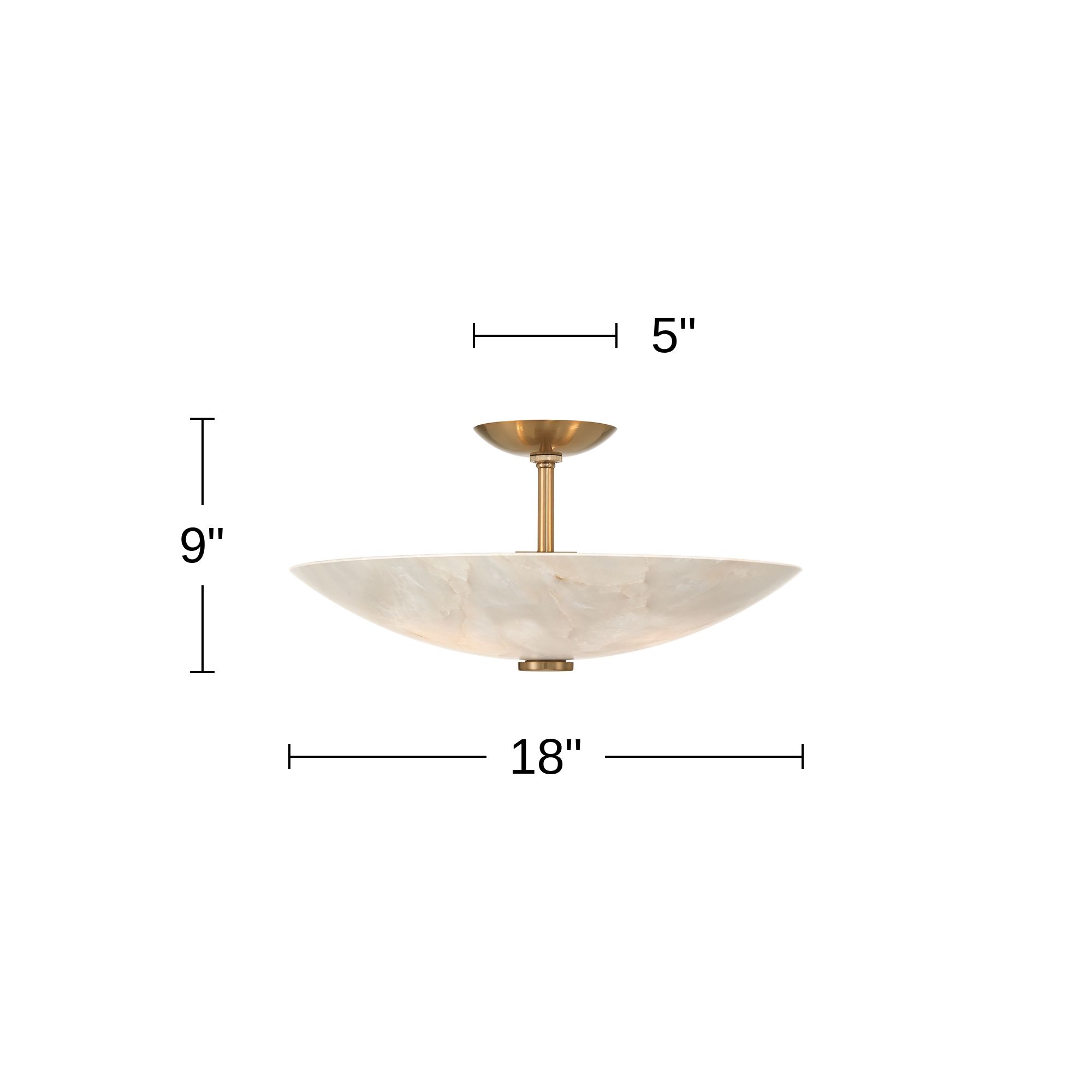 Possini Euro Conero 18" Wide Soft Gold Coastal 3-Light Ceiling Light in scene