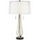 Possini Euro Conner Double Shade Modern Pull Chain Table Lamp
