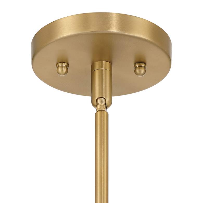 Image 6 Possini Euro Conrad 41 3/4" Wide Warm Gold and Wood 6-Light Chandelier more views