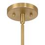 6_Possini Euro Conrad 41 3/4" Wide Warm Gold and Wood 6-Light Chandelier more views