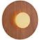 Possini Euro Constellation 9 1/4" High Wood and Gold LED Wall Sconce