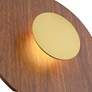 4_Possini Euro Constellation 9 1/4" High Wood and Gold LED Wall Sconce more views