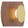 5_Possini Euro Constellation 9 1/4" High Wood and Gold LED Wall Sconce more views