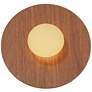 7_Possini Euro Constellation 9 1/4" High Wood and Gold LED Wall Sconce more views