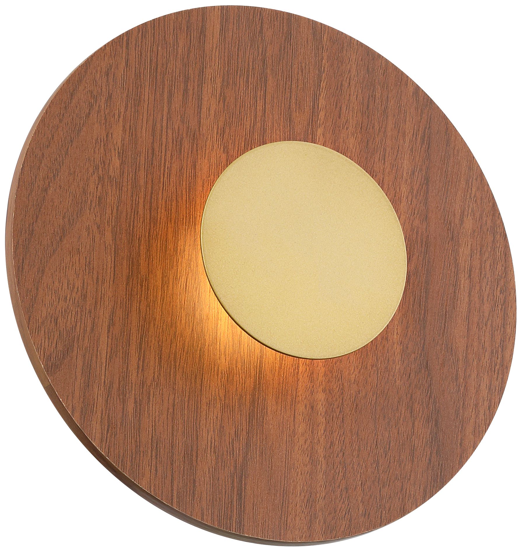 Possini Euro Constellation 9 1/4" High Wood and Gold LED Wall Sconce in scene