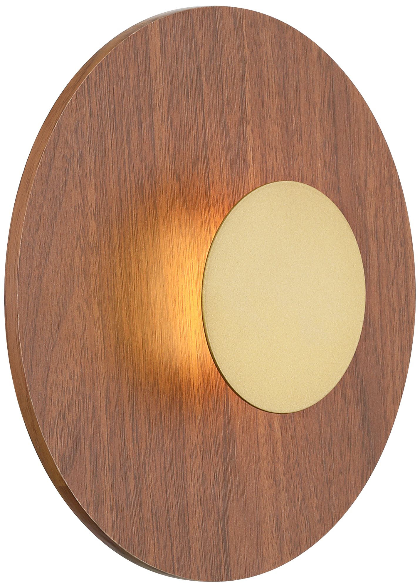 Possini Euro Constellation 9 1/4" High Wood and Gold LED Wall Sconce in scene
