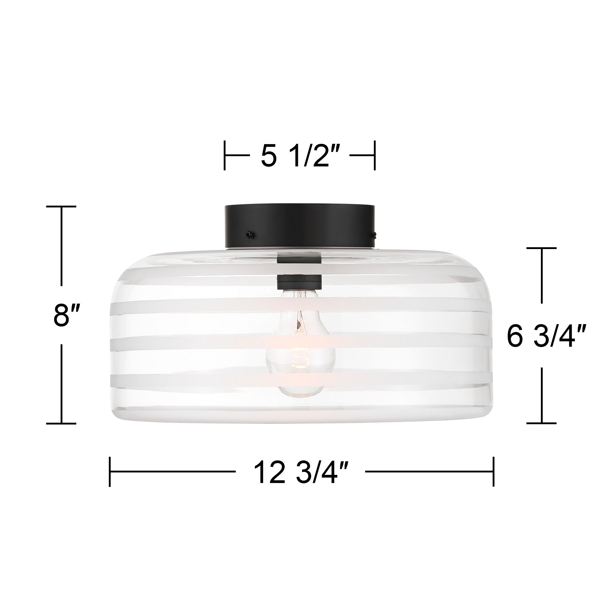 Watch A Video About the Cooper Black Ceiling Light with Ribbed Glass