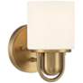 2_Possini Euro Copenhagan 8 1/4" High Warm Brass Wall Sconce