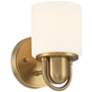 5_Possini Euro Copenhagan 8 1/4" High Warm Brass Wall Sconce more views