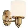 6_Possini Euro Copenhagan 8 1/4" High Warm Brass Wall Sconce more views