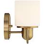7_Possini Euro Copenhagan 8 1/4" High Warm Brass Wall Sconce more views
