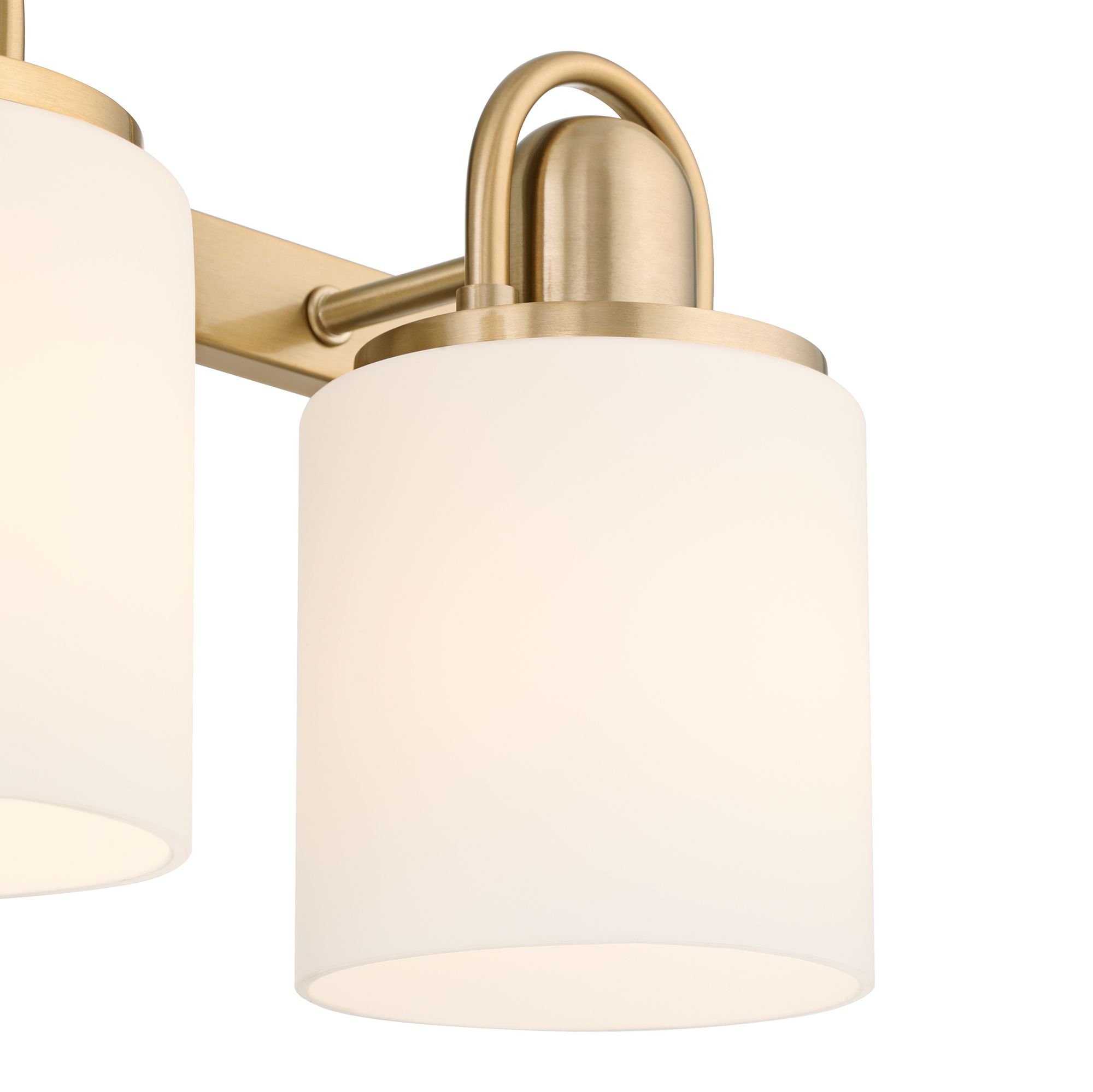 Image 3 Possini Euro Copenhagen 22 1/2" Wide Warm Brass 3-Light Bath Light more views