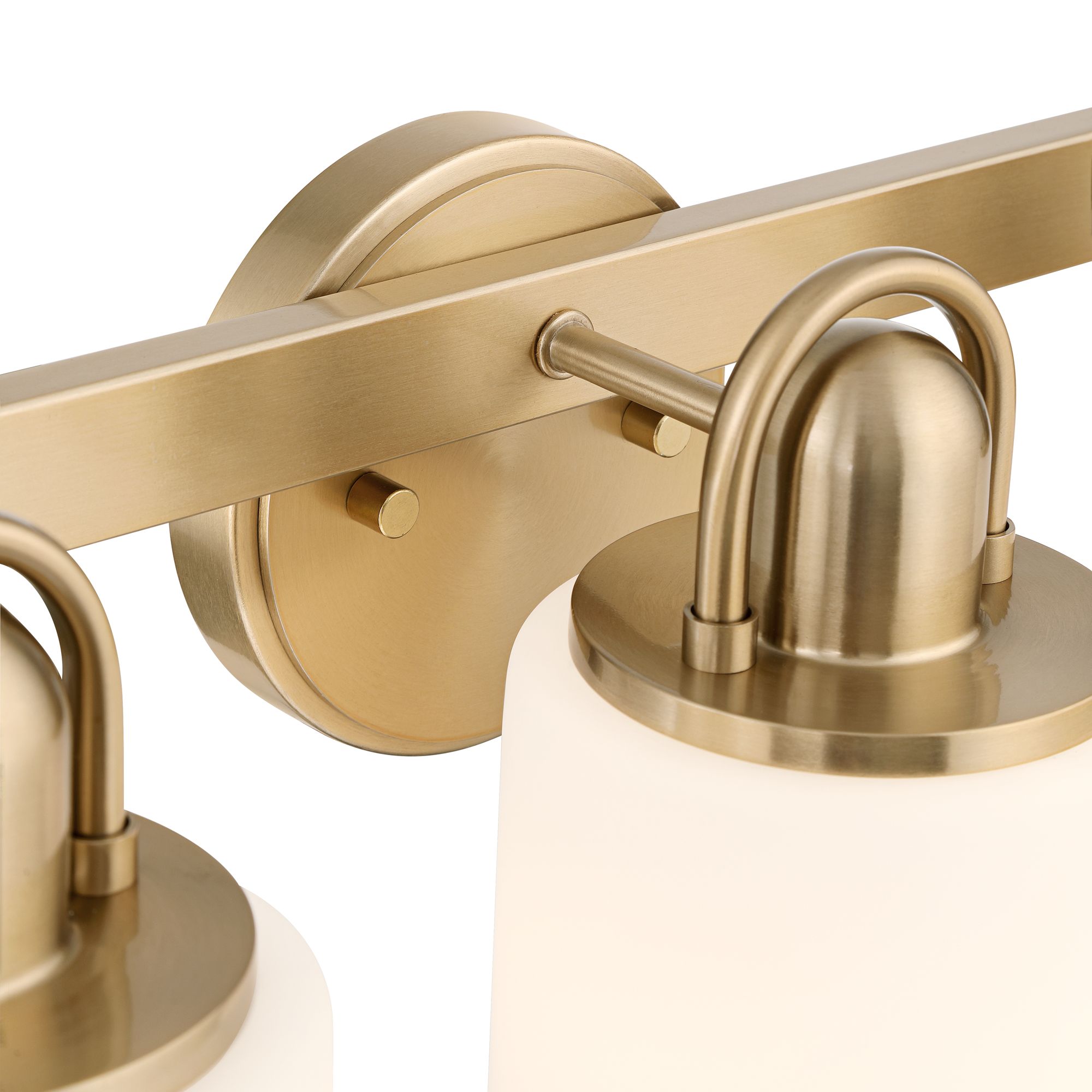 Image 4 Possini Euro Copenhagen 22 1/2" Wide Warm Brass 3-Light Bath Light more views