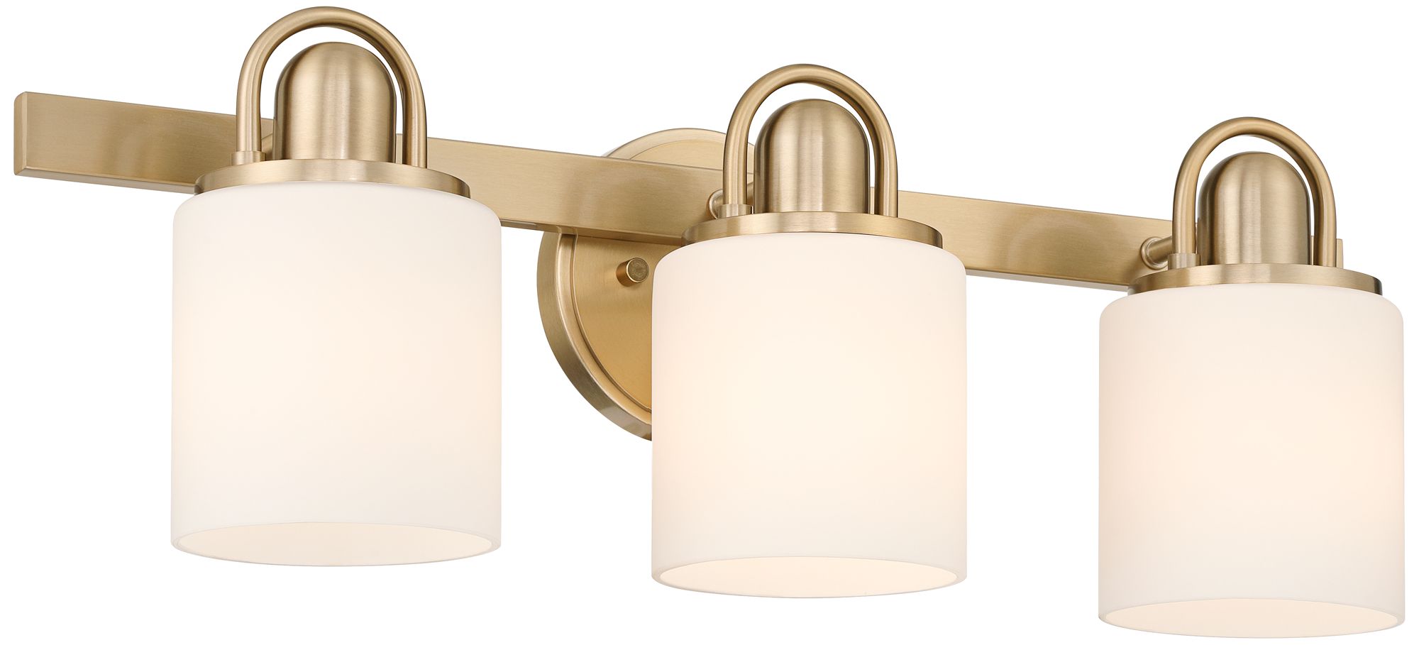 Image 5 Possini Euro Copenhagen 22 1/2" Wide Warm Brass 3-Light Bath Light more views