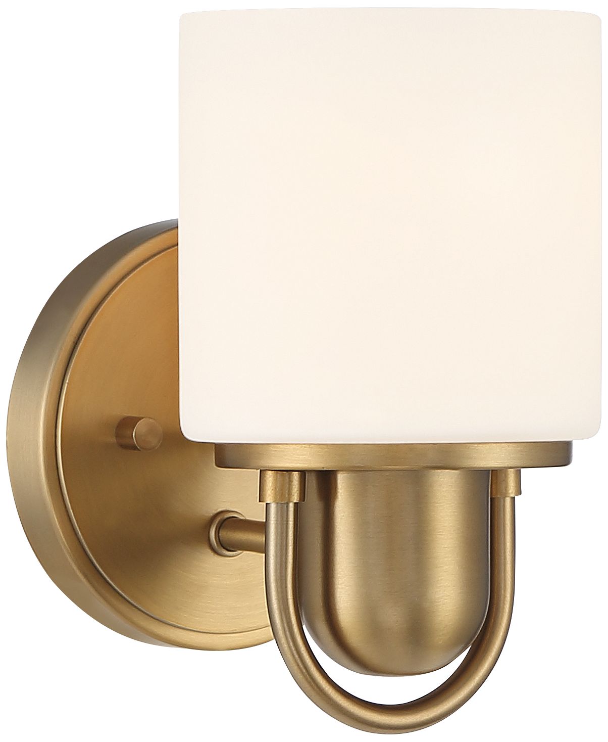 Image 2 Possini Euro Copenhagen 8 1/4" High Warm Brass Wall Sconce