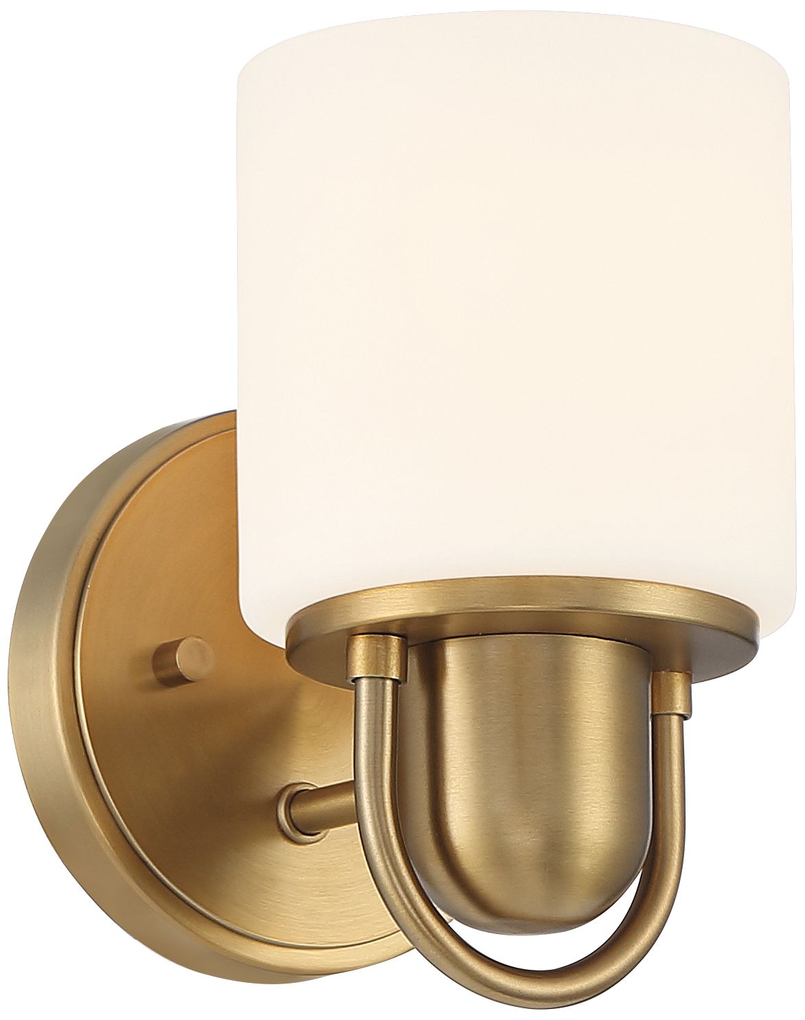 Image 5 Possini Euro Copenhagen 8 1/4" High Warm Brass Wall Sconce more views