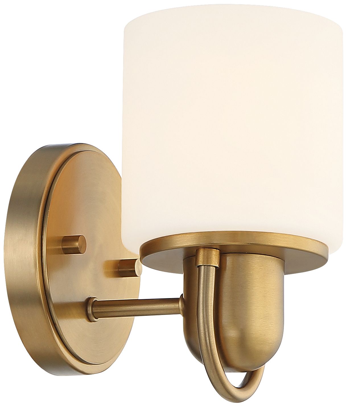 Image 6 Possini Euro Copenhagen 8 1/4" High Warm Brass Wall Sconce more views