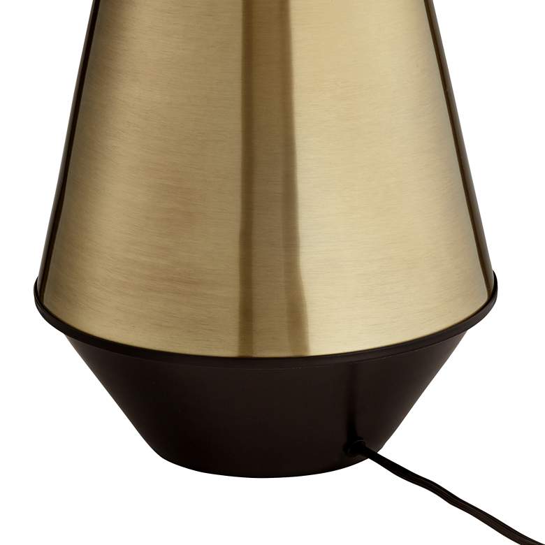 Image 4 Possini Euro Cora 27 3/4" Brass Finish Modern Table Lamp more views