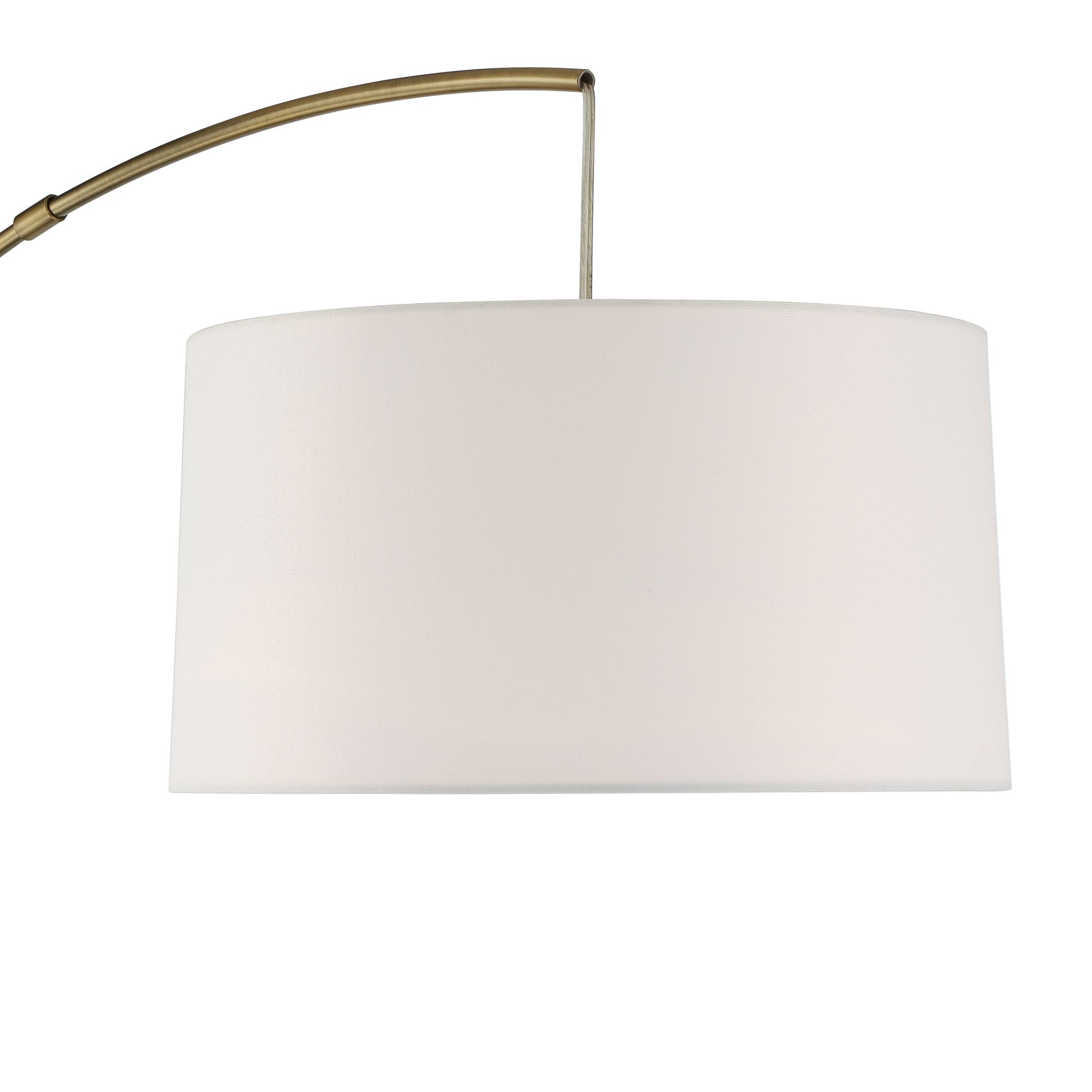 Image 3 Possini Euro Cora 72" Brass Metal Arc Floor Lamp with USB Dimmer more views