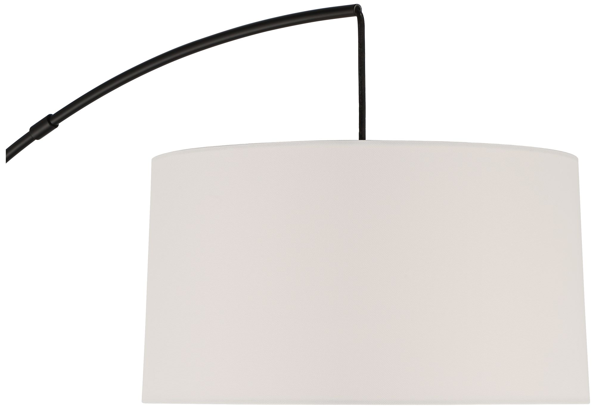 Image 4 Possini Euro Cora 72" High Black Finish Modern Arc Floor Lamp more views