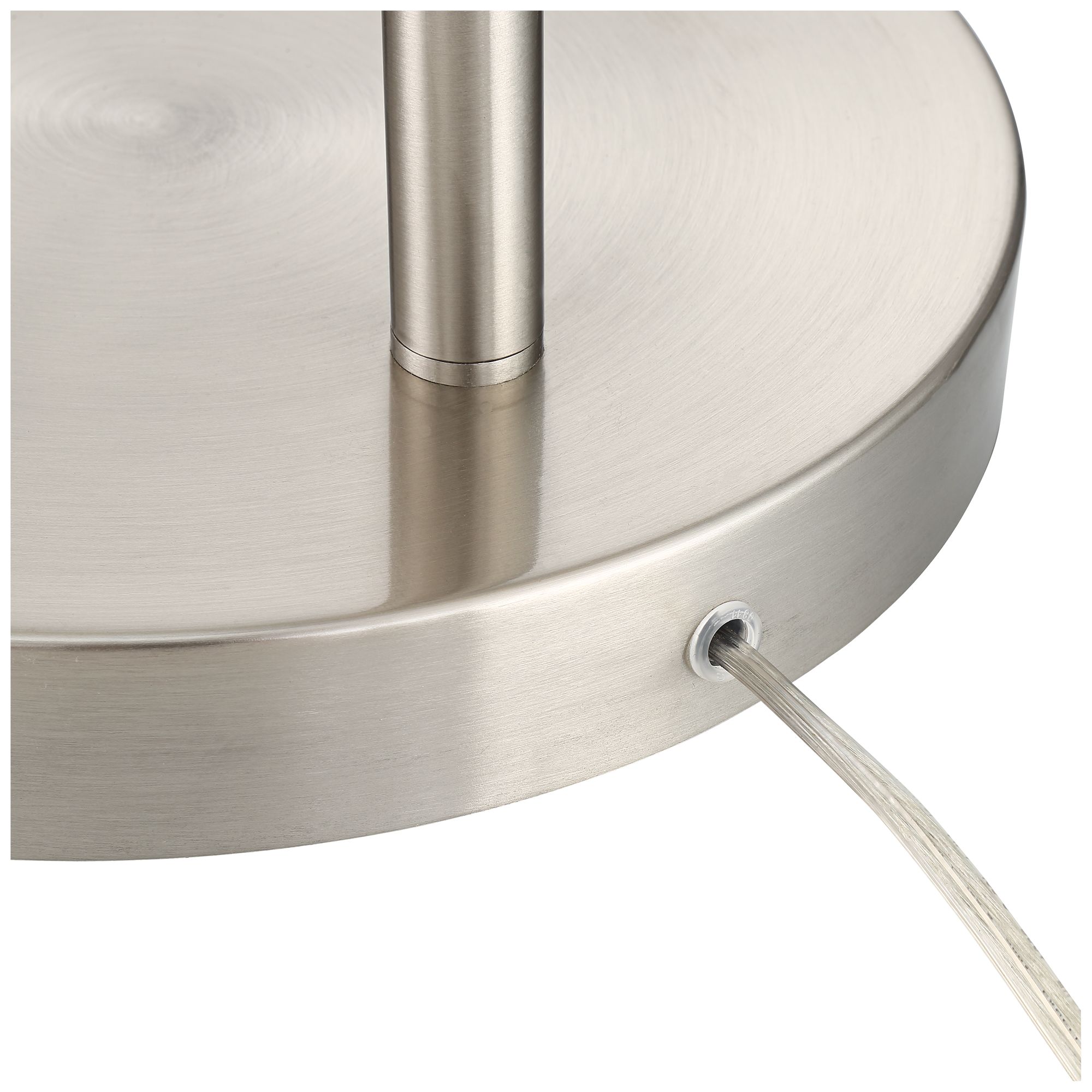 Image 5 Possini Euro Cora 72" High Brushed Nickel Modern Arc Floor Lamp more views