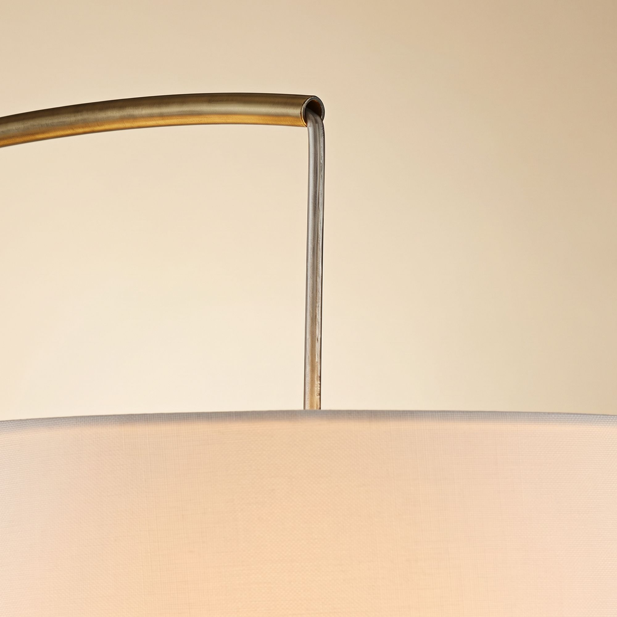 Image 4 Possini Euro Cora 72" High Brass Metal Modern Arc Floor Lamp more views