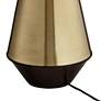 Possini Euro Cora Brass Modern Table Lamp