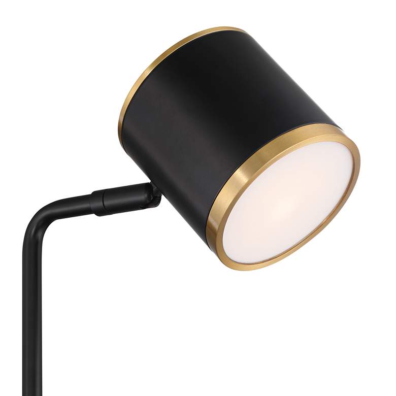 Image 4 Possini Euro Corbeau 11 1/2" High Black and Gold LED Wall Sconce more views