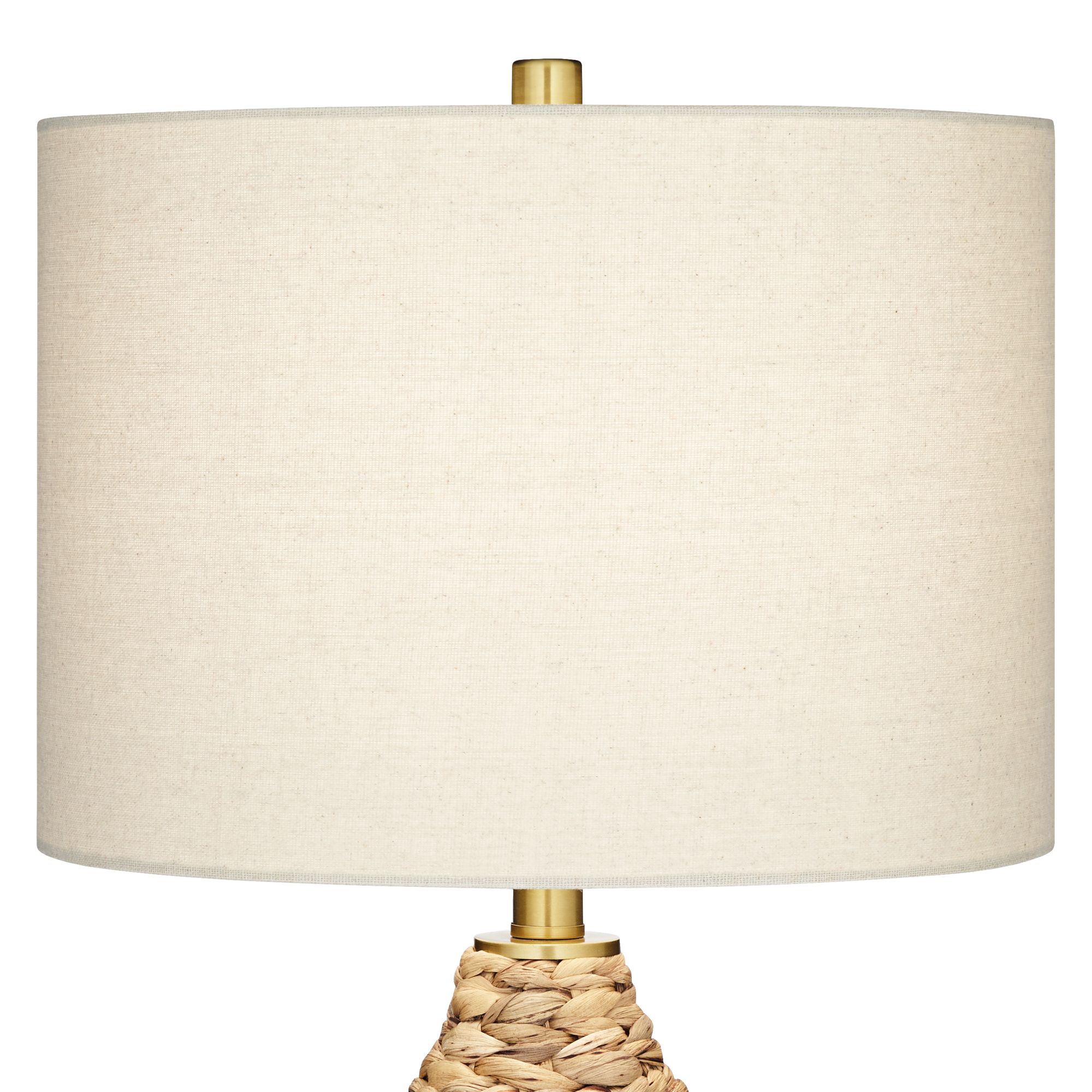 Image 5 Possini Euro Corona 25 1/2" Woven Reed Modern Coastal Lamps Set of 2 more views