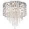 Possini Euro Corrina 12 3/4" Wide Chrome Drum Ceiling Light