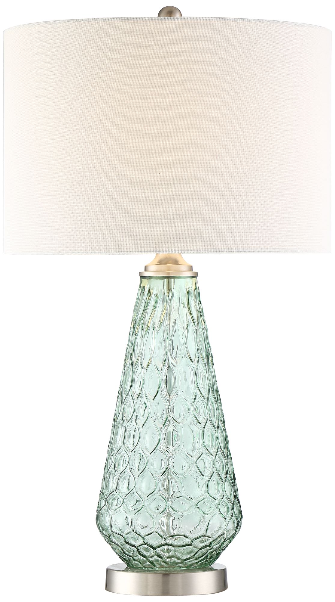 Image 3 Possini Euro Corsica 26 3/8" Modern Coastal Seafoam Green Glass Lamp