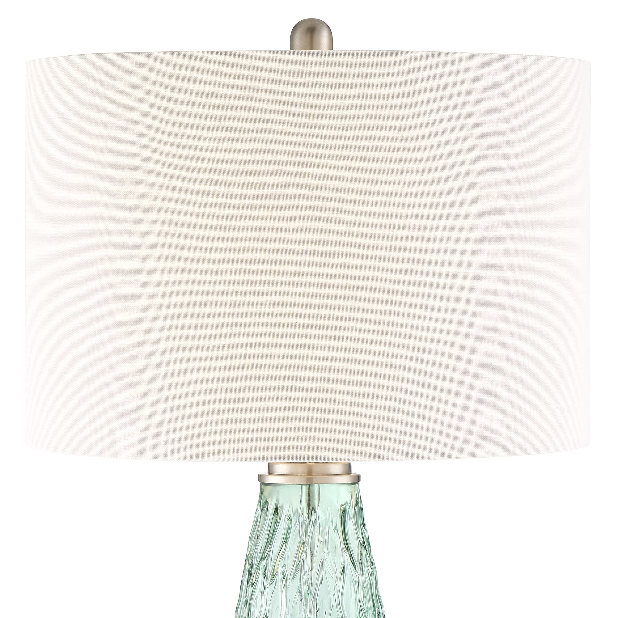 Image 4 Possini Euro Corsica 26 3/8" Modern Coastal Seafoam Green Glass Lamp more views