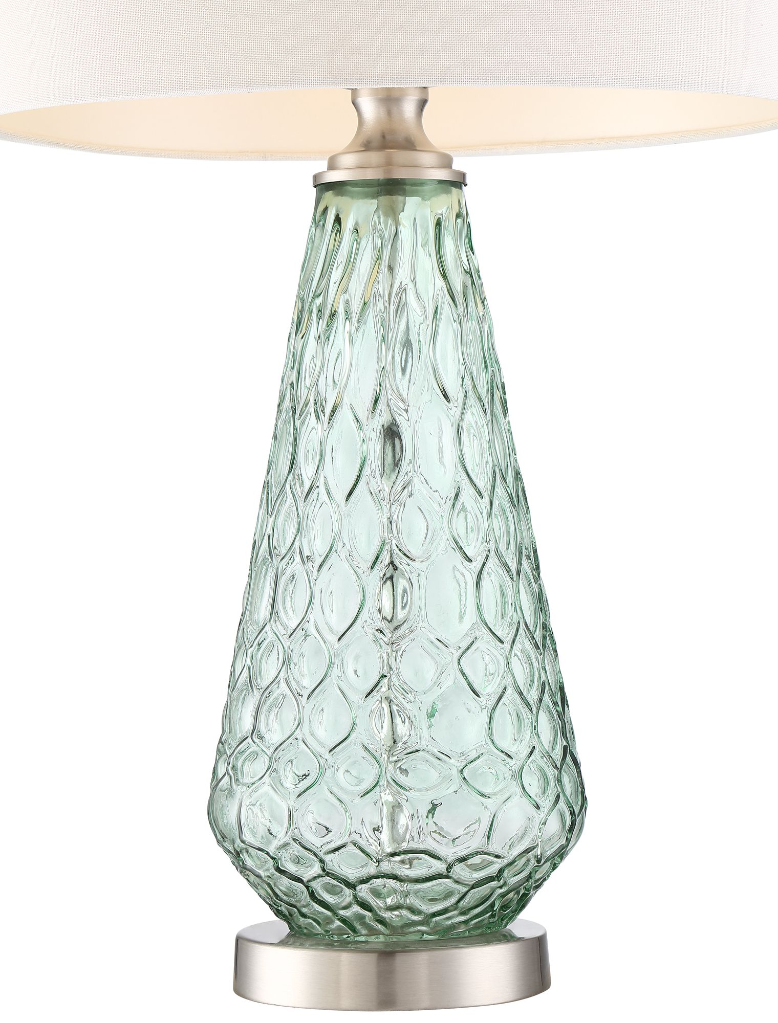 Image 5 Possini Euro Corsica 26 3/8" Modern Coastal Seafoam Green Glass Lamp more views