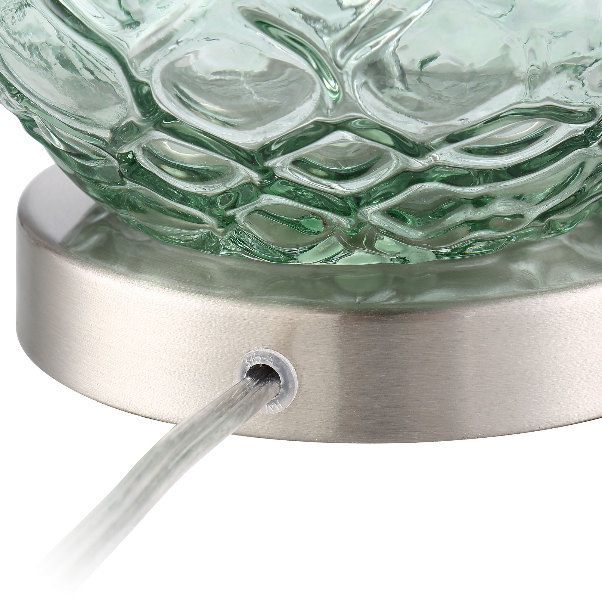 Image 6 Possini Euro Corsica 26 1/4" Seafoam Green Glass Lamp with Dimmer more views