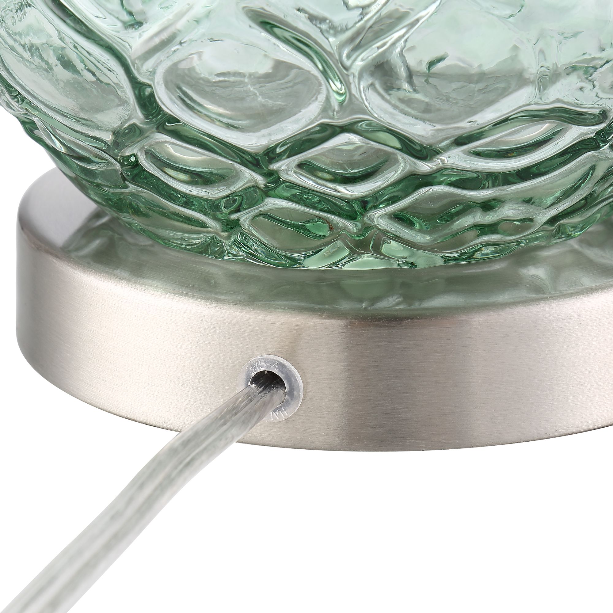 Image 6 Possini Euro Corsica Modern Coastal Seafoam Green Glass Table Lamp Set of 2 more views