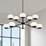 Thumbnail1 of Possini Euro Corus 37 3/4" Matte Black 10-Light Modern LED Chandelier