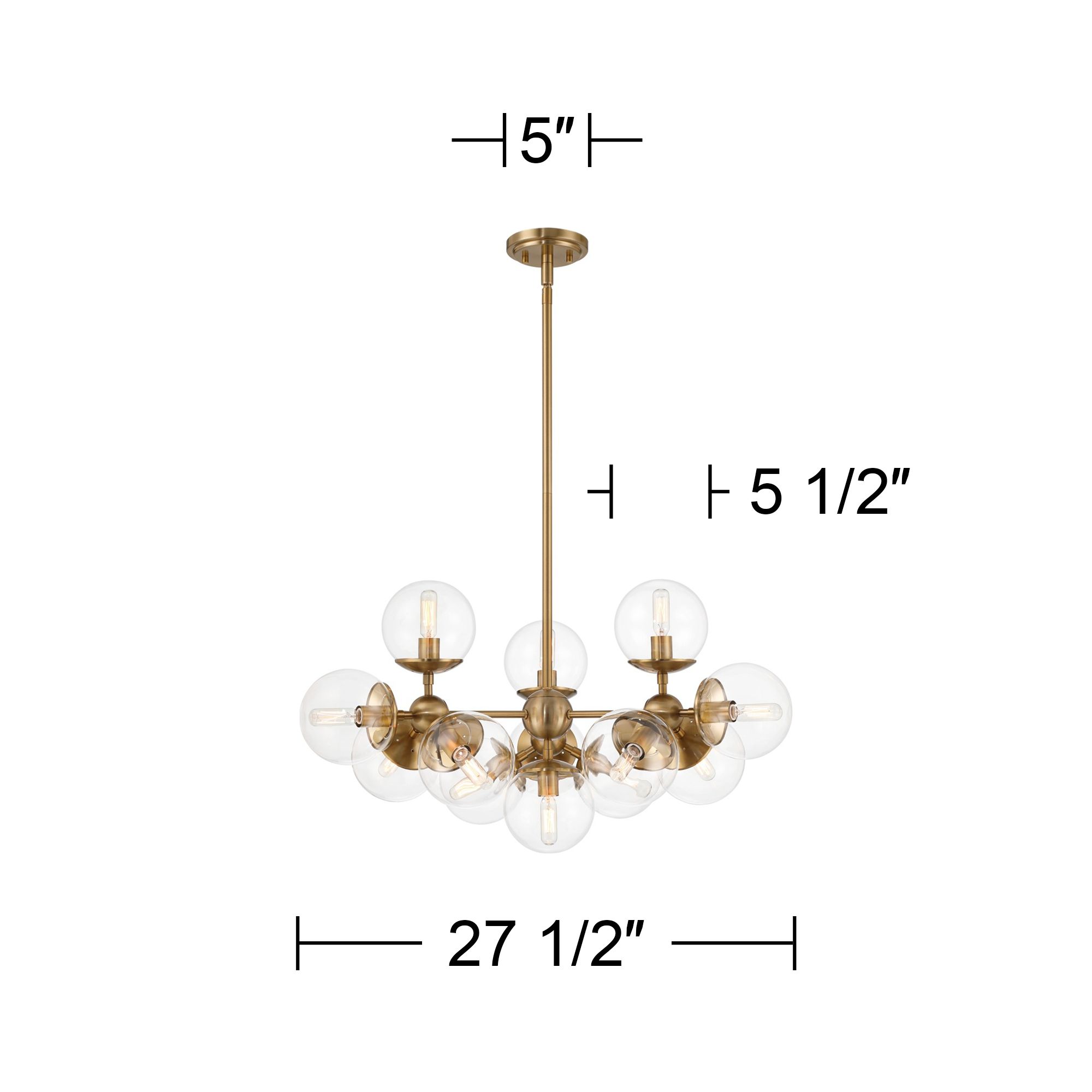 Watch A Video About the Possini Euro Cosas Warm Brass 13 Light Pendant