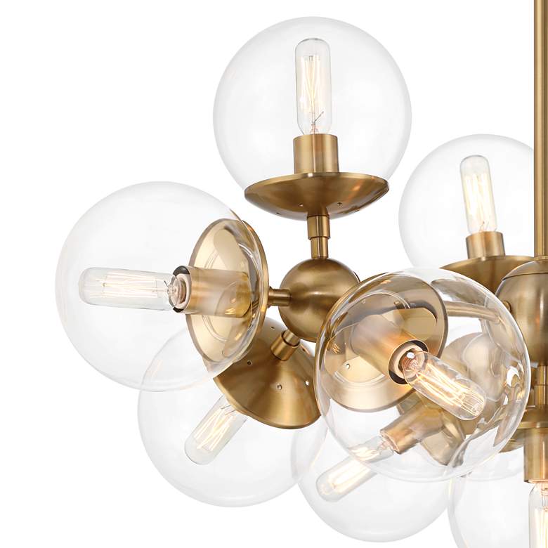 Image 4 Possini Euro Cosas 27 1/2" Wide Warm Brass 13-Light Pendant more views