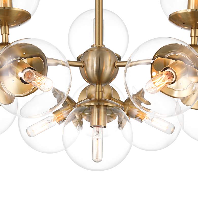 Image 5 Possini Euro Cosas 27 1/2" Wide Warm Brass 13-Light Pendant more views